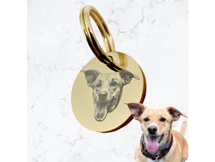 By Evka klíčenka s gravírováním zvířete chirurgická ocel (3)