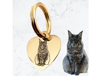 By Evka přívěsek na klíče s gravírovaným domácím mazlíčkem chirurgická ocel (13)