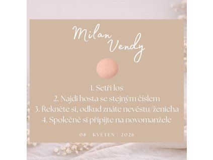 By Evka - svatební stírací losy - Svatební hra