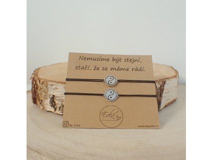 By Evka | Jin a Jang | Macrame náramek | Šńůrkový náramek | Dárek pro partnera | Partnerský náramek | Dárek pro partnerku | Dárek pro muže | Dárek pro ženu | Dárek pro manžela | Dárek pro manželku | Dárek pro přítelkyni | Dárek pro přítele | Dárek z lásky | Set náramků | Náramkový set