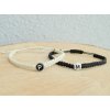 Set dvou macrame náramků s písmenkem