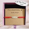 ''Mám Tě ráda, mami!'' - náramek s textem