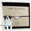 Náramek s gravírovaným portrétem domácího mazlíčka (např. pes/kočka, ...) - stříbrné kolečko II.