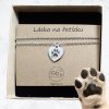 By Evka řetízek na krk s gravírovanou tlapkou domácího mazlíčka pes, kočka stříbrný chirurgická ocel (1)