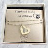 By Evka zlatý řetízek (náhrdleník) na krk s portrétem psa na srdíčku dárek pro pejskaře (1)