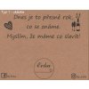 By Evka | Dárková kartička s vlastním textem na přání