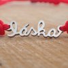 By Evka | Láska z chirurgické oceli | Šňůrkový náramek s láskou | Jednoduchý náramek | Dárek pro maminku | Minimalistický náramek | Dárek pro sestru | Dárek pro kamarádku | Dárek pro babičku | Dárek z lásky | Dárek pro přítelkyni | Dárek pro manželku | Dárek k Valentýnu | Valentýnský dárek | Originální dárek z lásky | Dárek k narozeninám | Láska náramek | Láska na provázku | Náramek s přívěškem láska | Love náramek