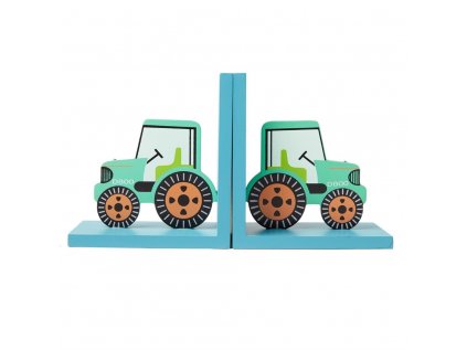 Zarážky na knížky GREEN TRACTOR SET/2 ks