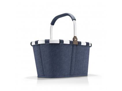 Nákupní košík Carrybag herringbone dark blue