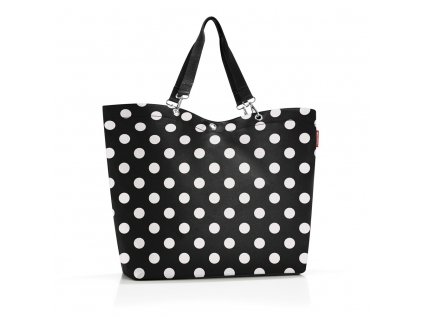 Taška přes rameno Shopper XL dots white