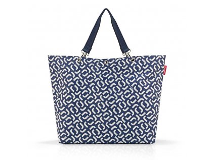 Taška přes rameno Shopper XL signature navy