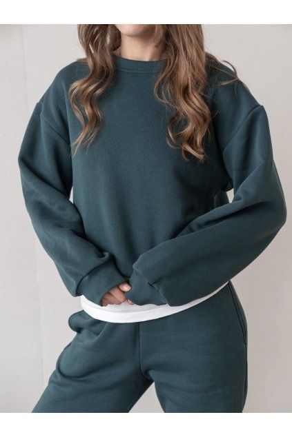 Dámská bez kapuce zelená