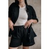 Muslin shorts black