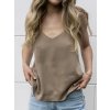 Women's Tencel tank top coffee beige