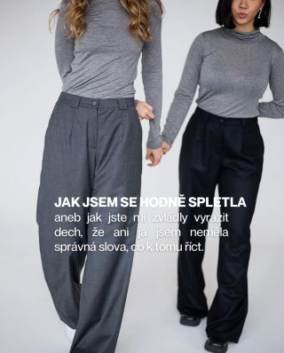 Neodhadla jsem to úplně správně 😅 Ale všechno dobře dopadlo a můžu spustit předobjednávky na tak doptávané vlněné kalhoty...