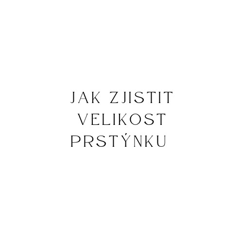 Jak změřit velikost prstýnku