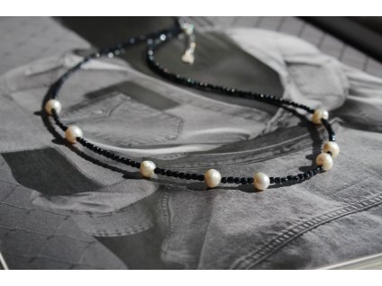 Broušený náhrdelník s říčními perlami