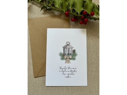 Vánoční přání - lucerna