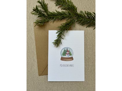 Vánoční přání - sněžítko