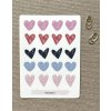 Samolepkový arch - srdíčka