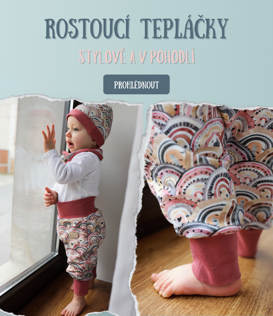 Rostoucí tepláčky
