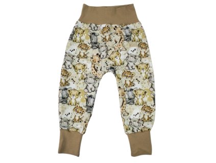 Dětské tepláčky BAGGY AFRICKÁ ZVÍŘÁTKA