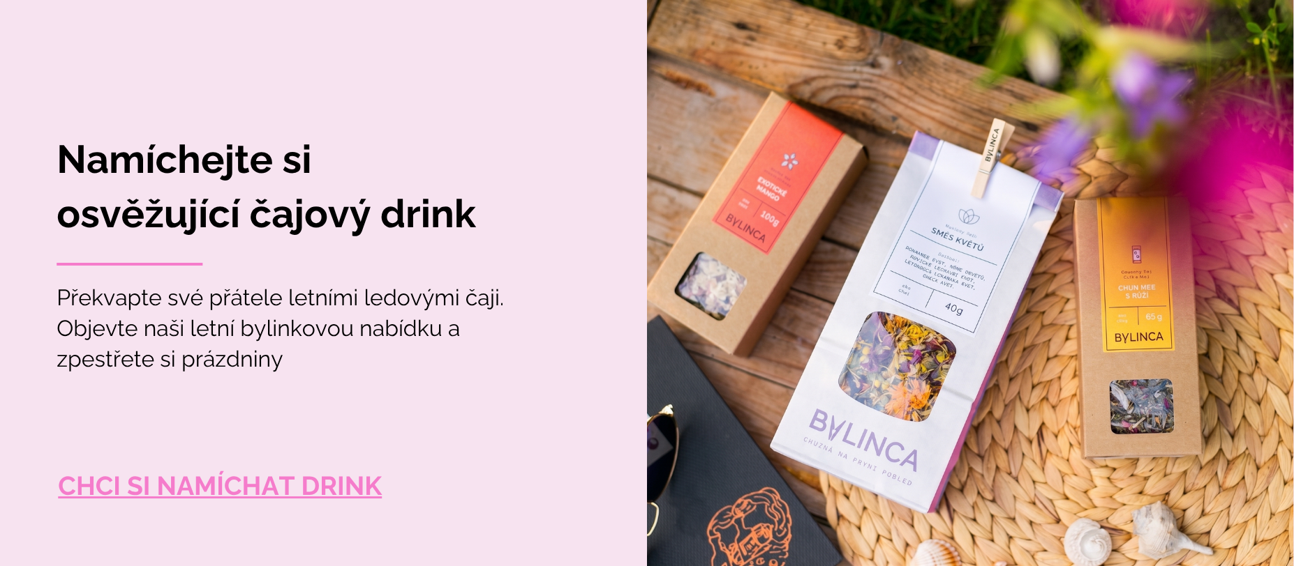 Letní čajové drinky