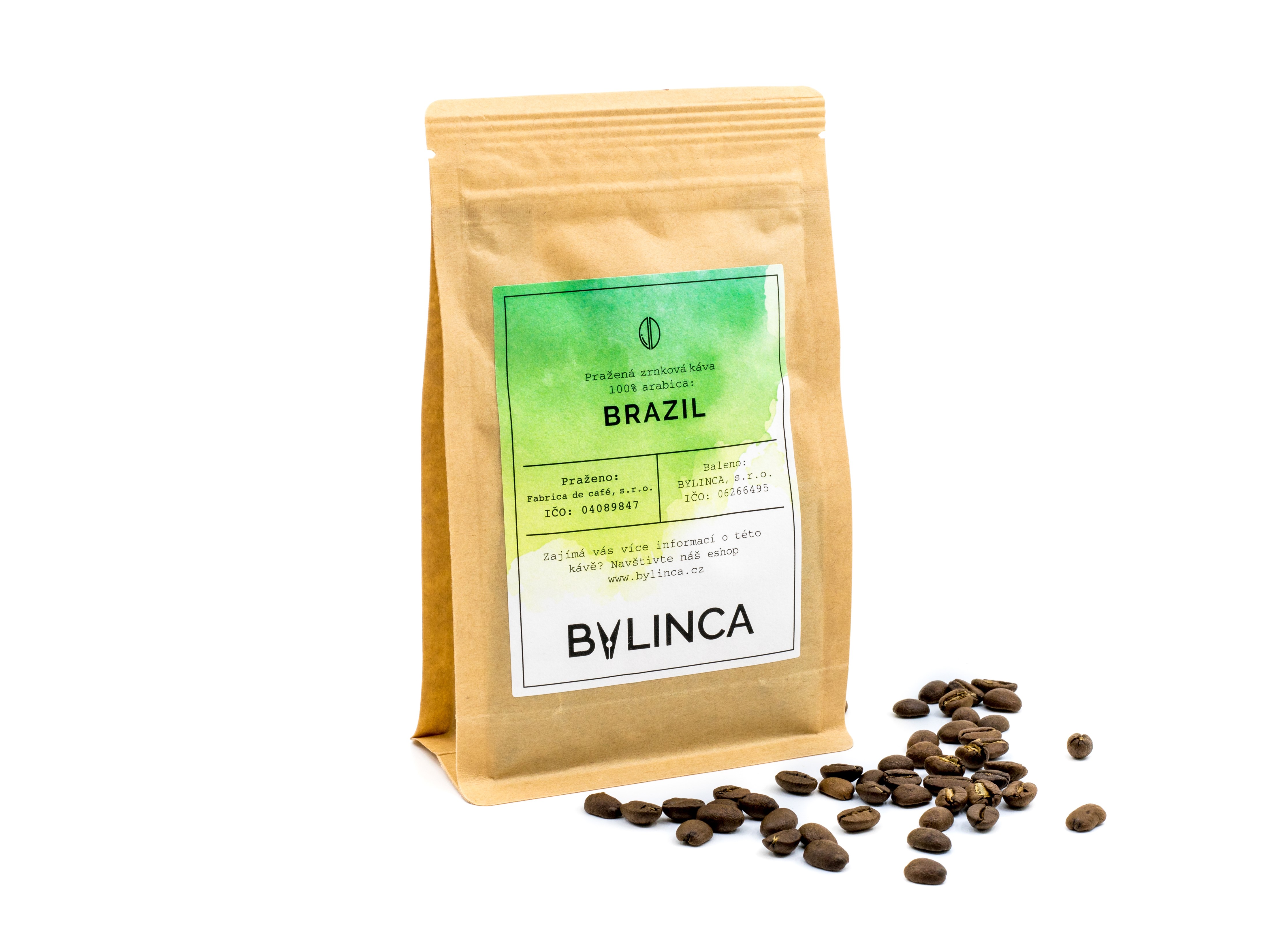 BYLINCA Zrnková káva: Brazil 100g, 250g, 500g, 1000g 1 ks: 100g