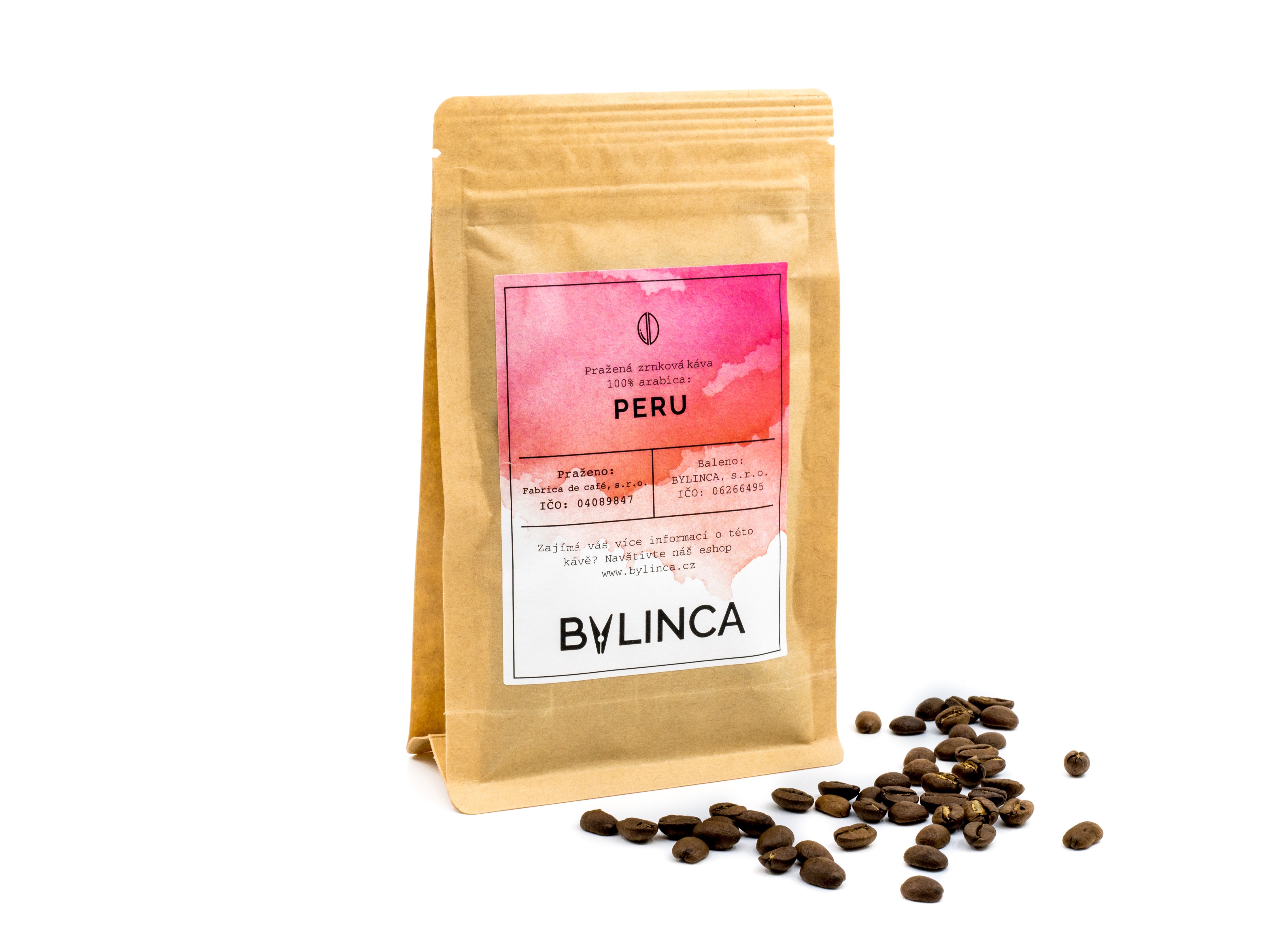 BYLINCA Zrnková káva: Peru 100g, 250g, 500g, 1000g 1 ks: 100g