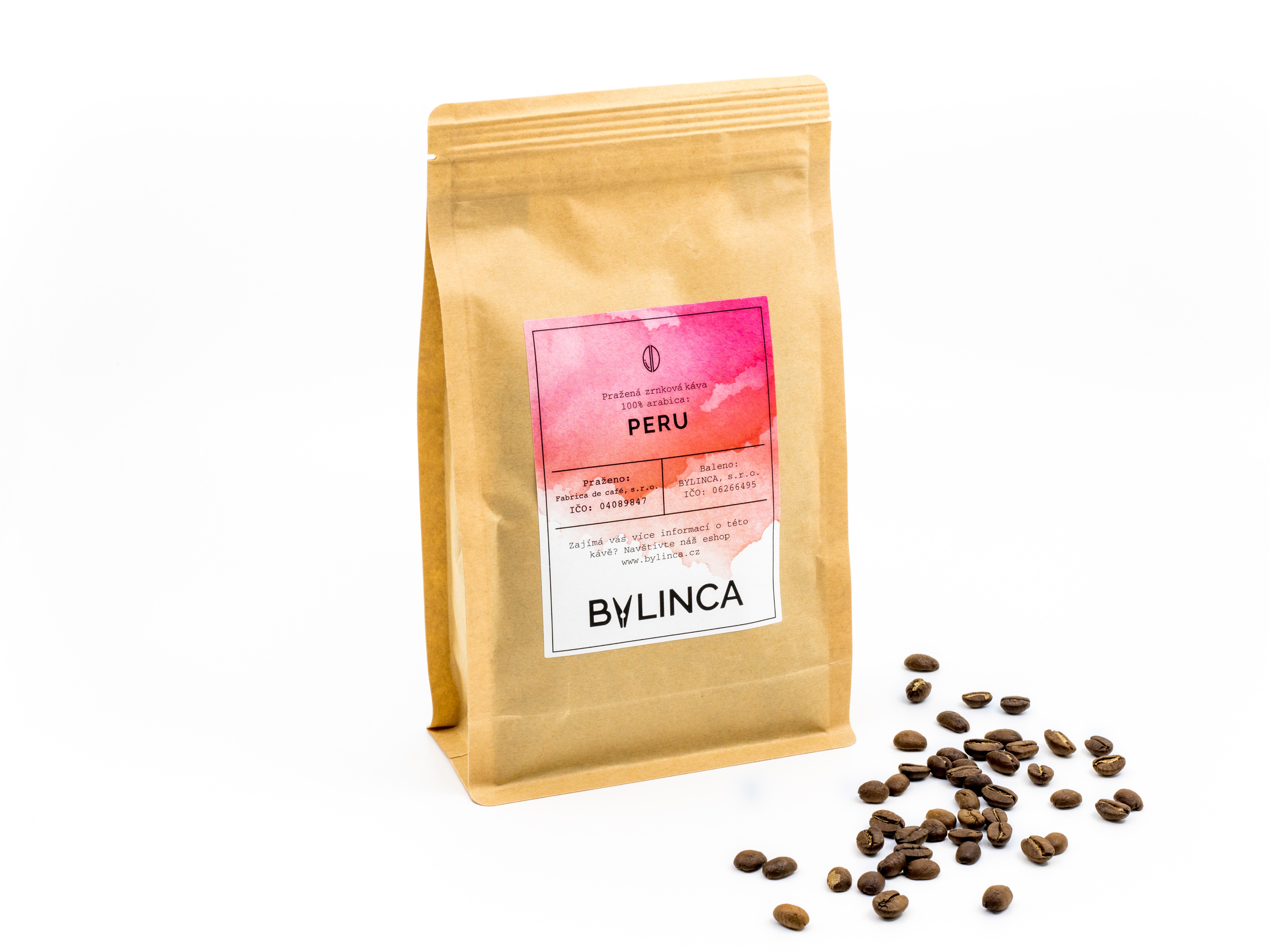 BYLINCA Zrnková káva: Peru 100g, 250g, 500g, 1000g 1 ks: 500g