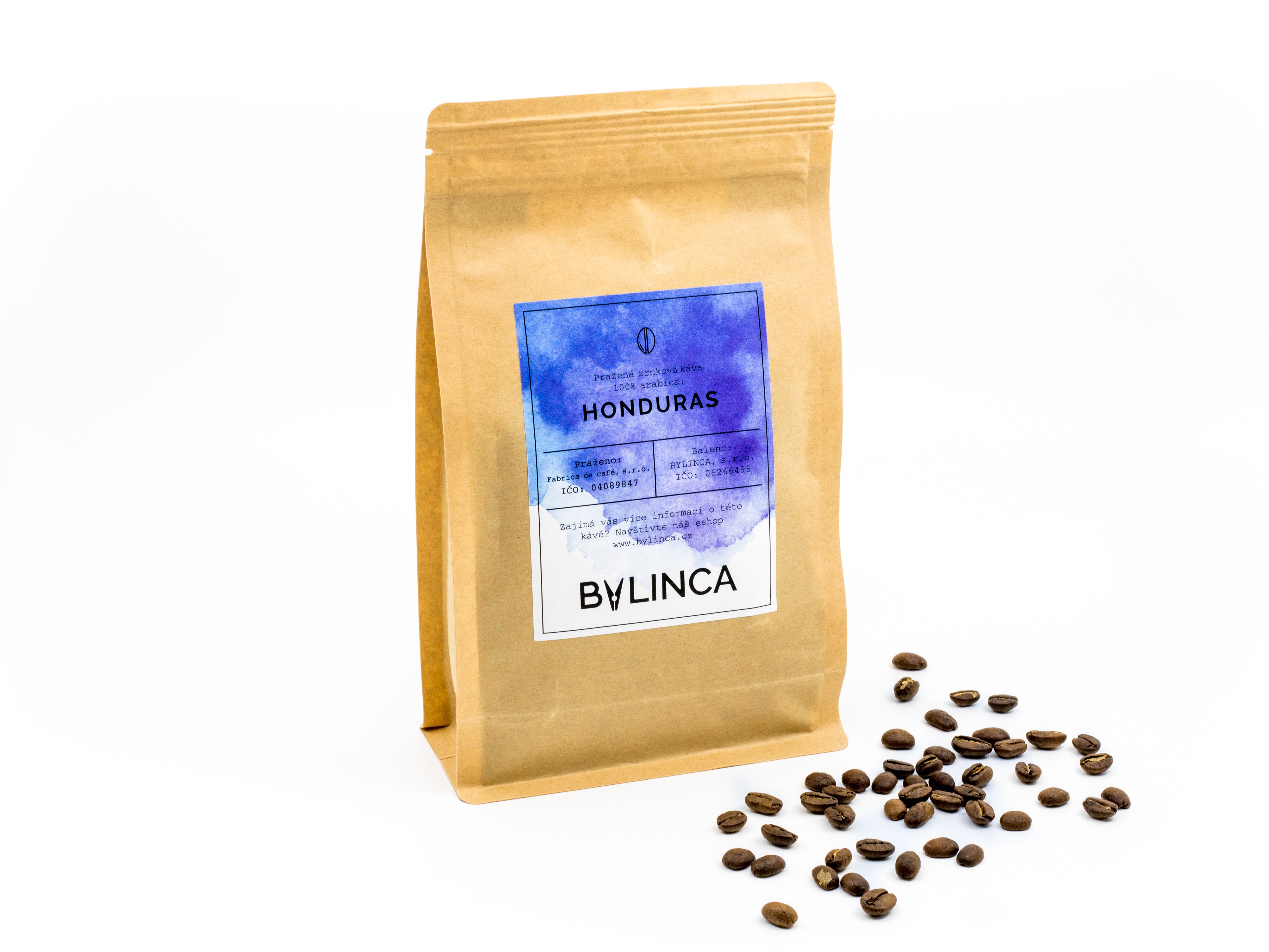 BYLINCA Zrnková káva: Honduras 100g, 250g, 500g, 1000g 1 ks: 500g