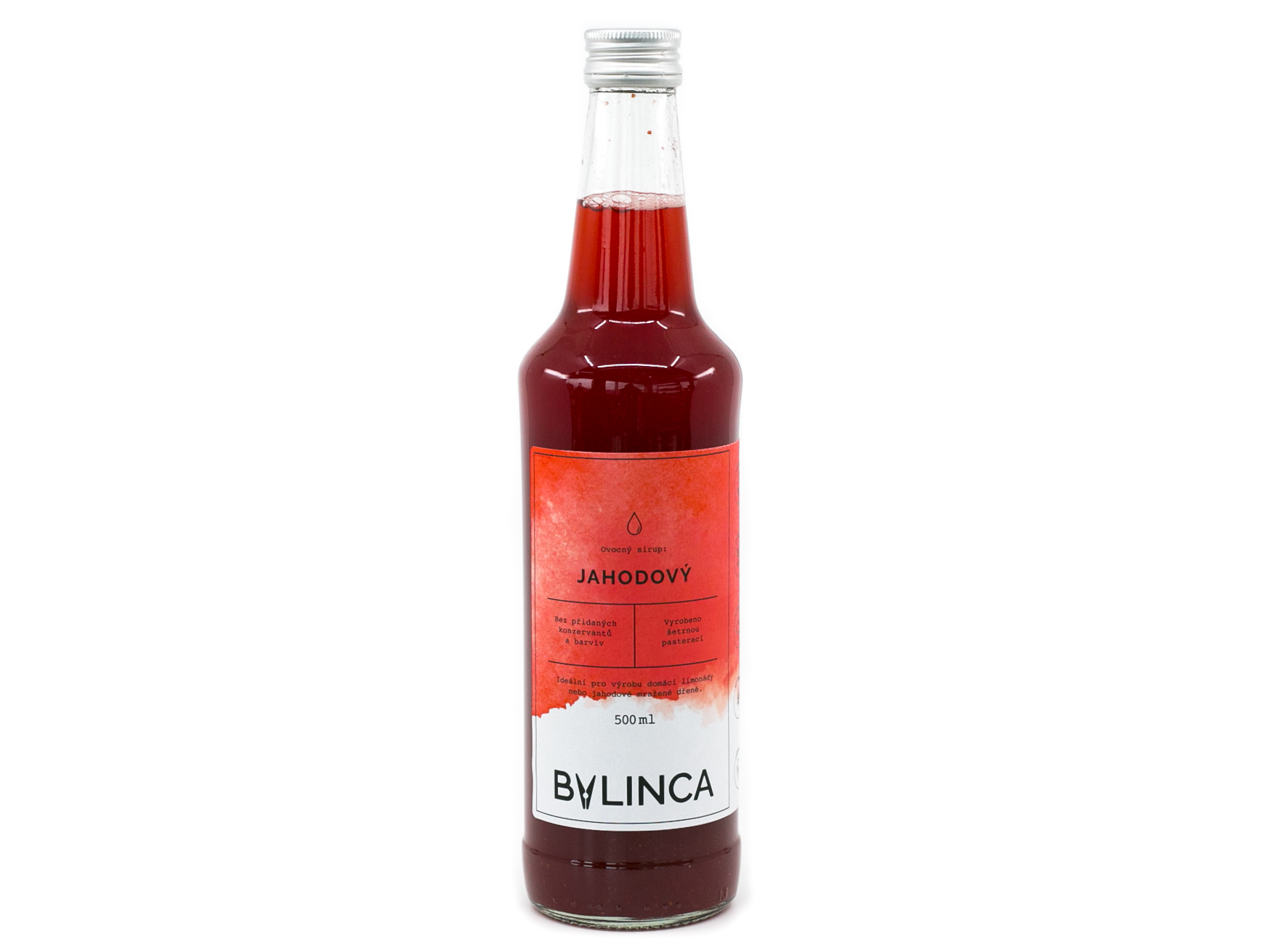 BYLINCA Ovocný sirup: Jahodový 500ml