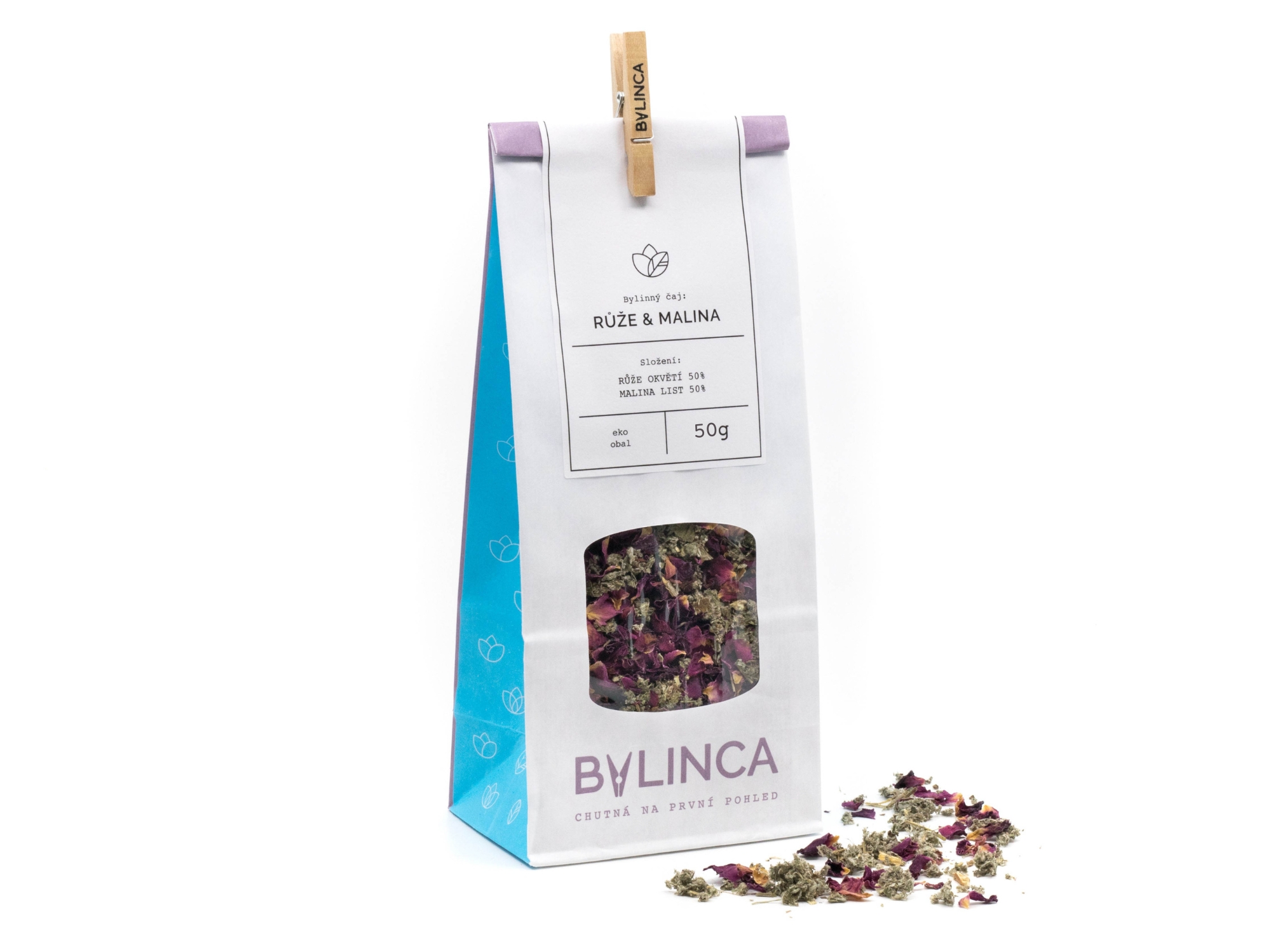 BYLINCA Bylinný čaj: Růže & Malina 50g