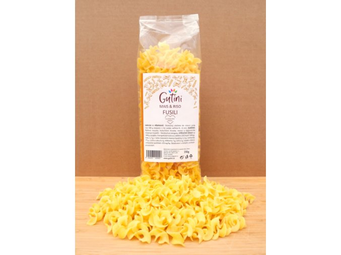 Rýžovo kukuřičné těstoviny Fusili