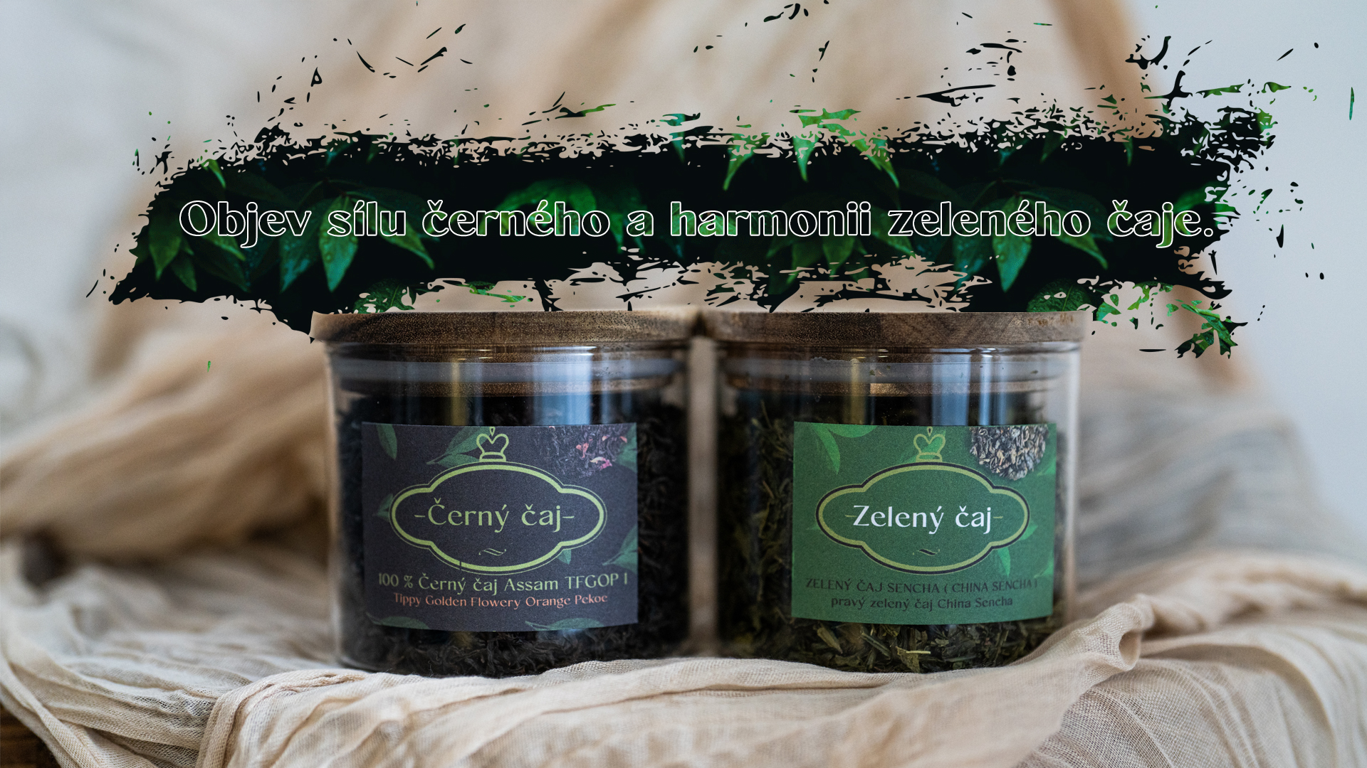Zelený a černý čaj