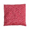 Nahřívací polštářek ČERVENÝ S BÍLÝMI KVĚTY malý