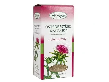 Ostropestřec mariánský, plod drcený, 160 g