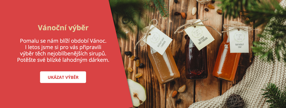 Vánoční výběr oblíbených sirupů