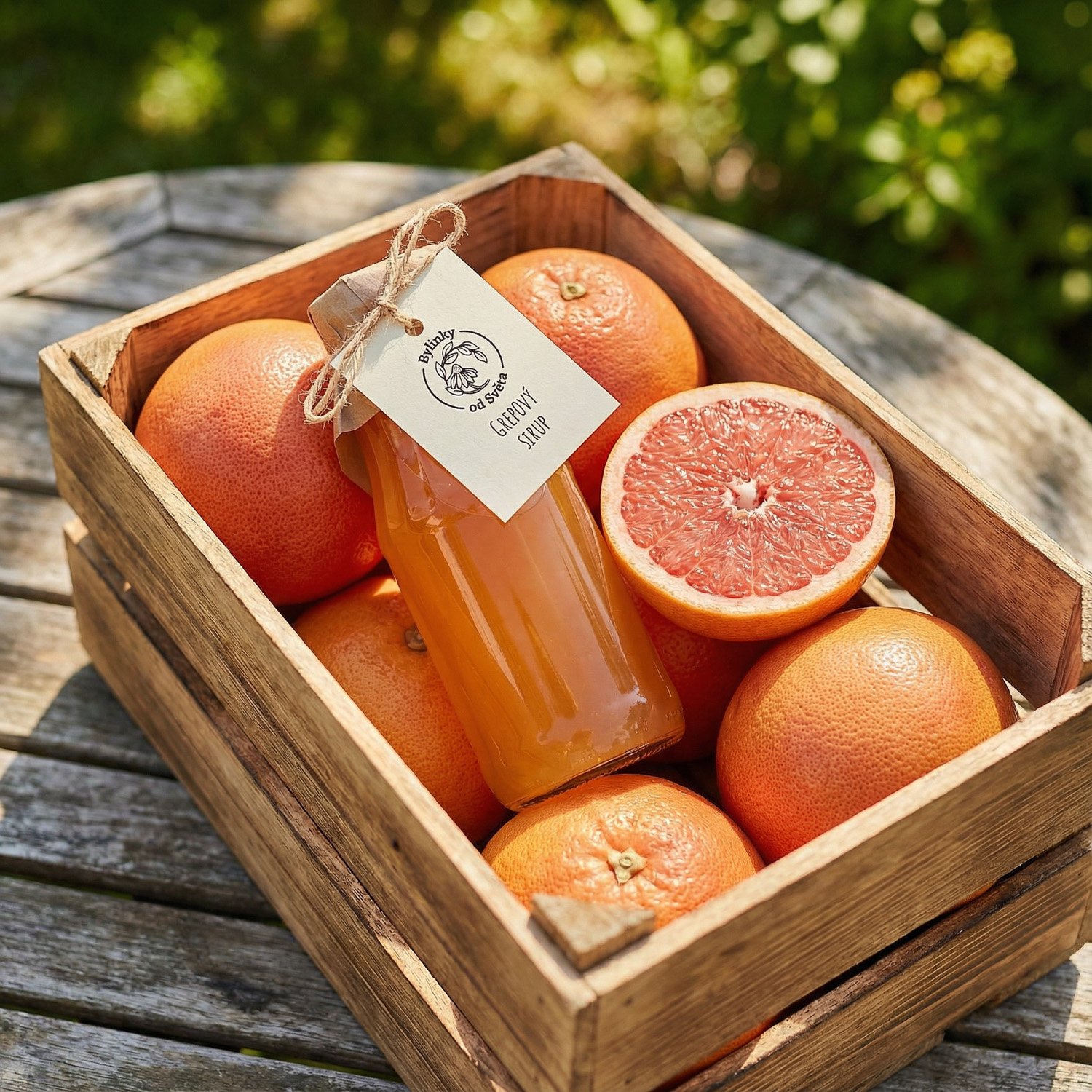 Grepový sirup Bylinky od Světa – svěží chuť červeného grepu