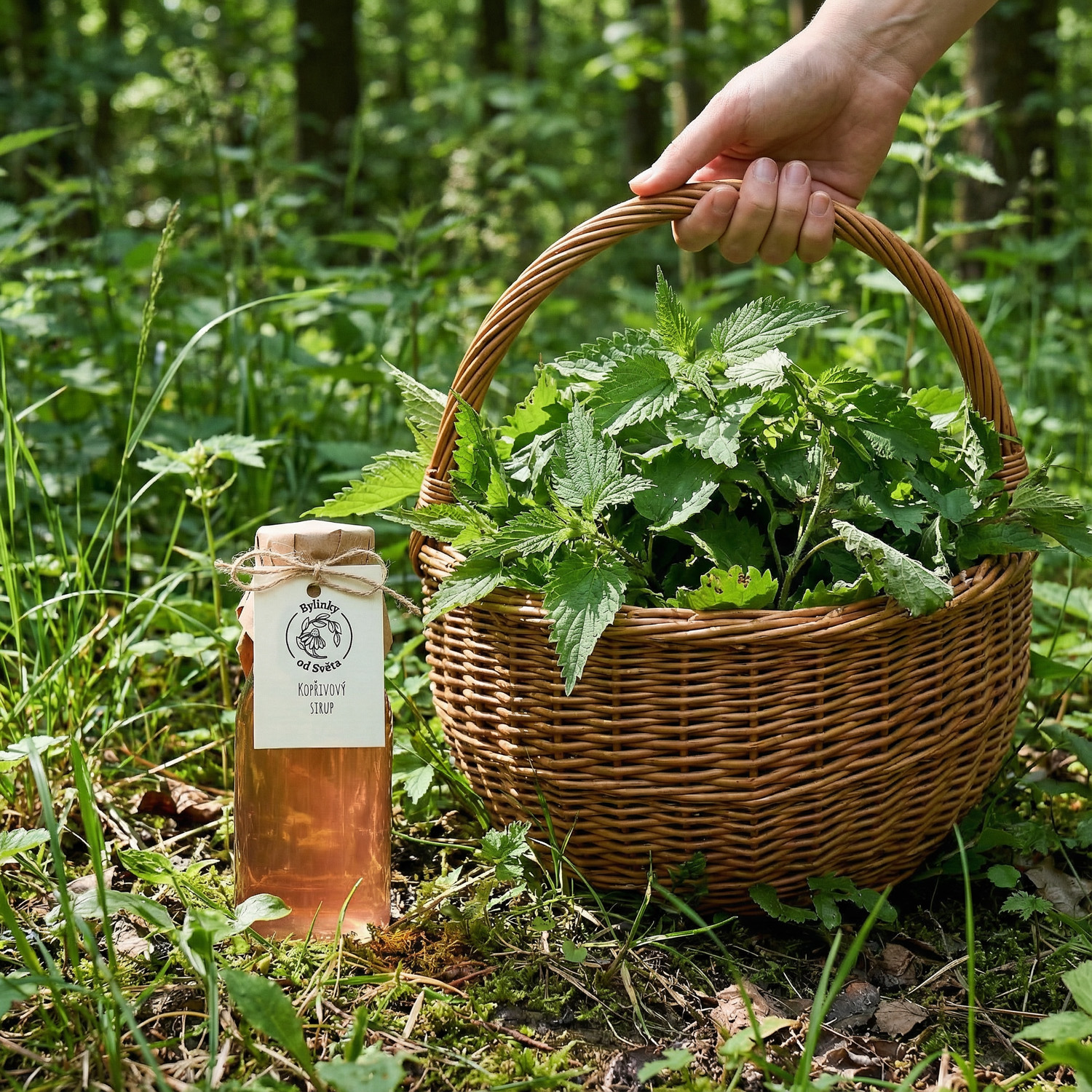Kopřivový sirup Bylinky od Světa – bylinný sirup z kopřivy