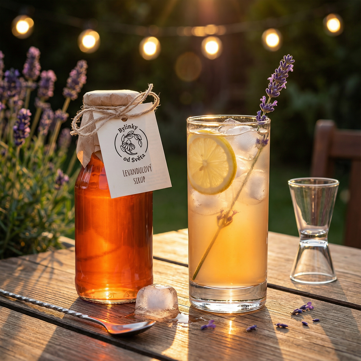 Domácí levandulová limonáda z levandulového sirupu Bylinky od Světa