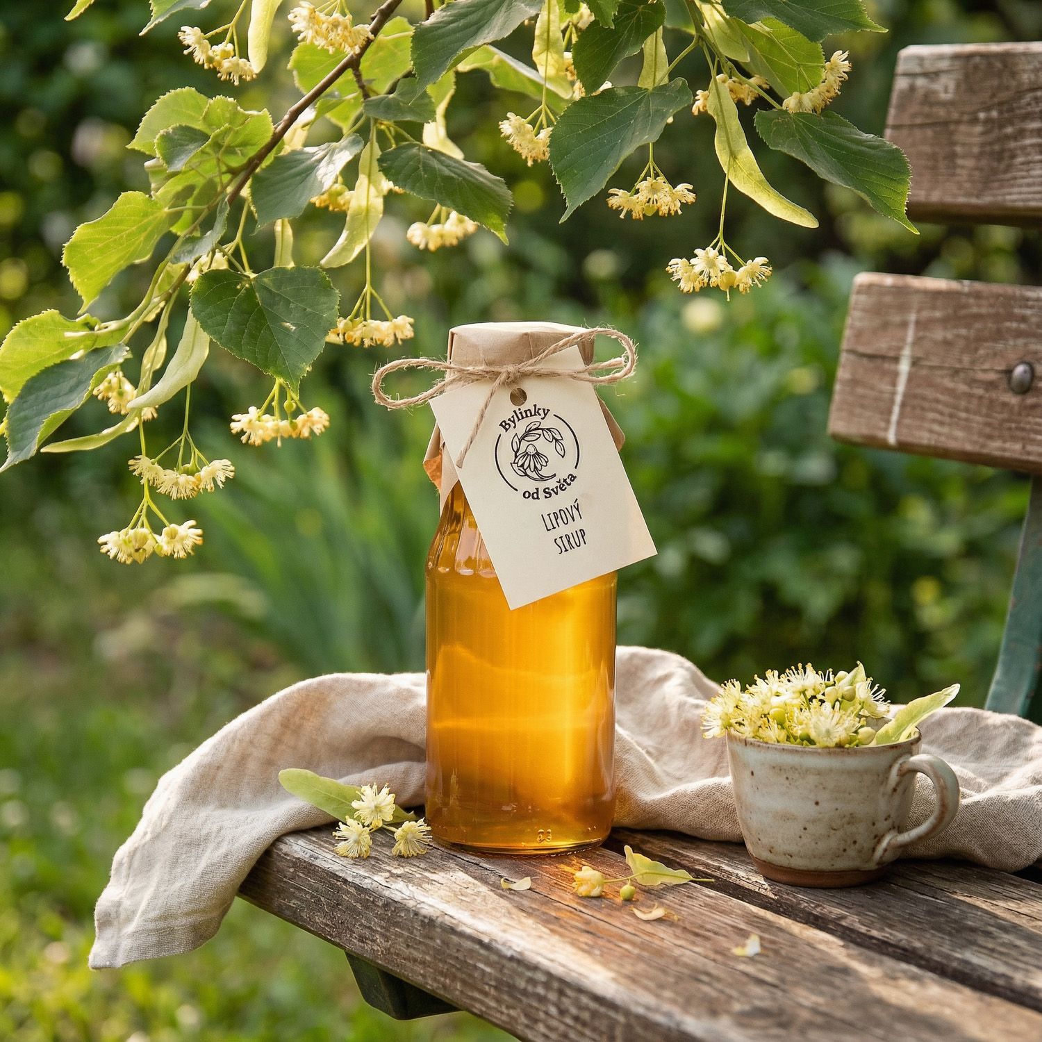 Lipový sirup Bylinky od Světa – jemná chuť lipového květu