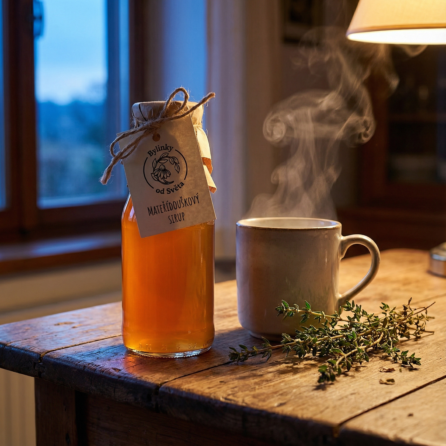 Mateřídouškový čaj a limonáda z přírodního sirupu