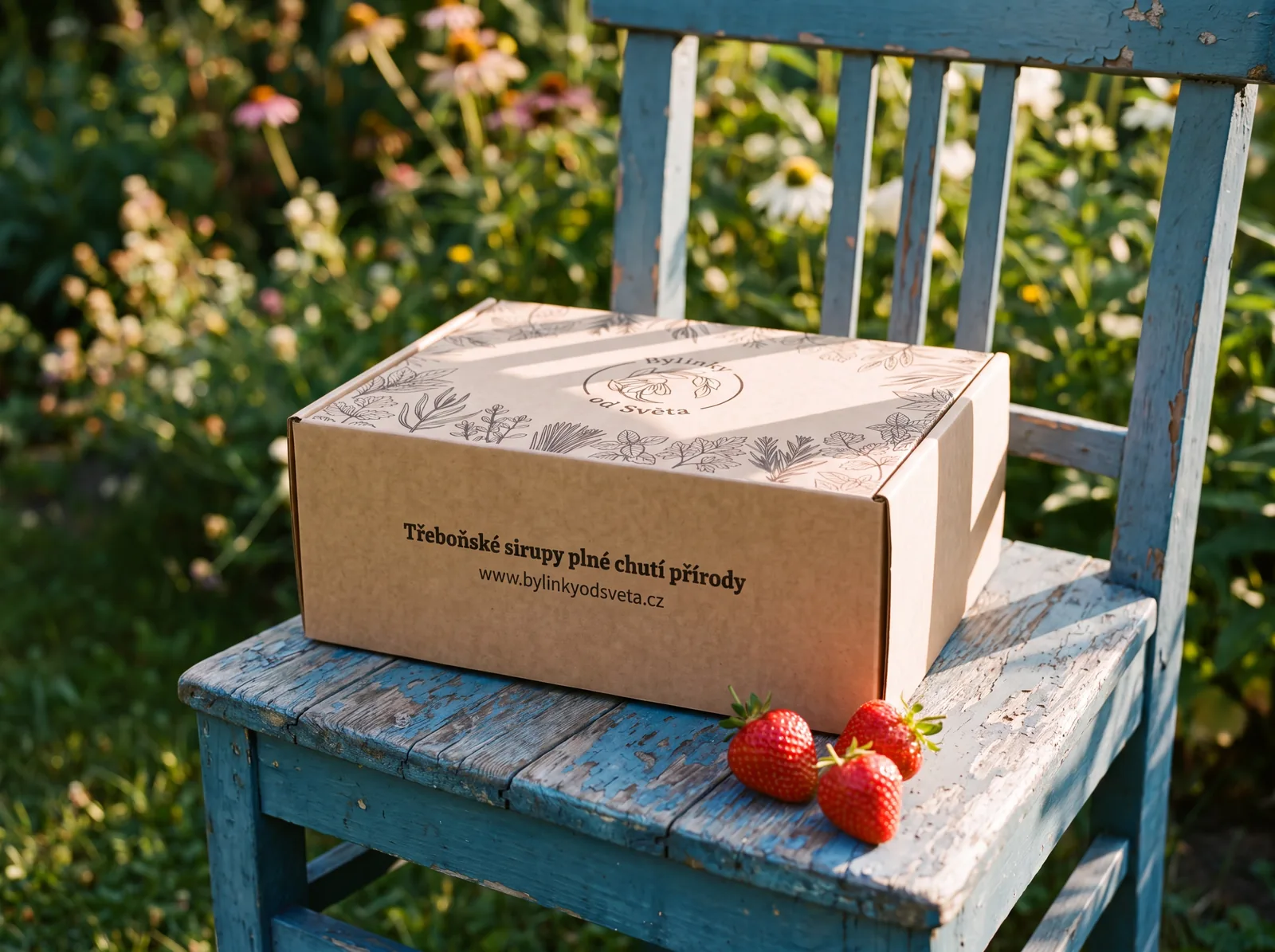 Dárková krabice Ovocná klasika připravená k předání