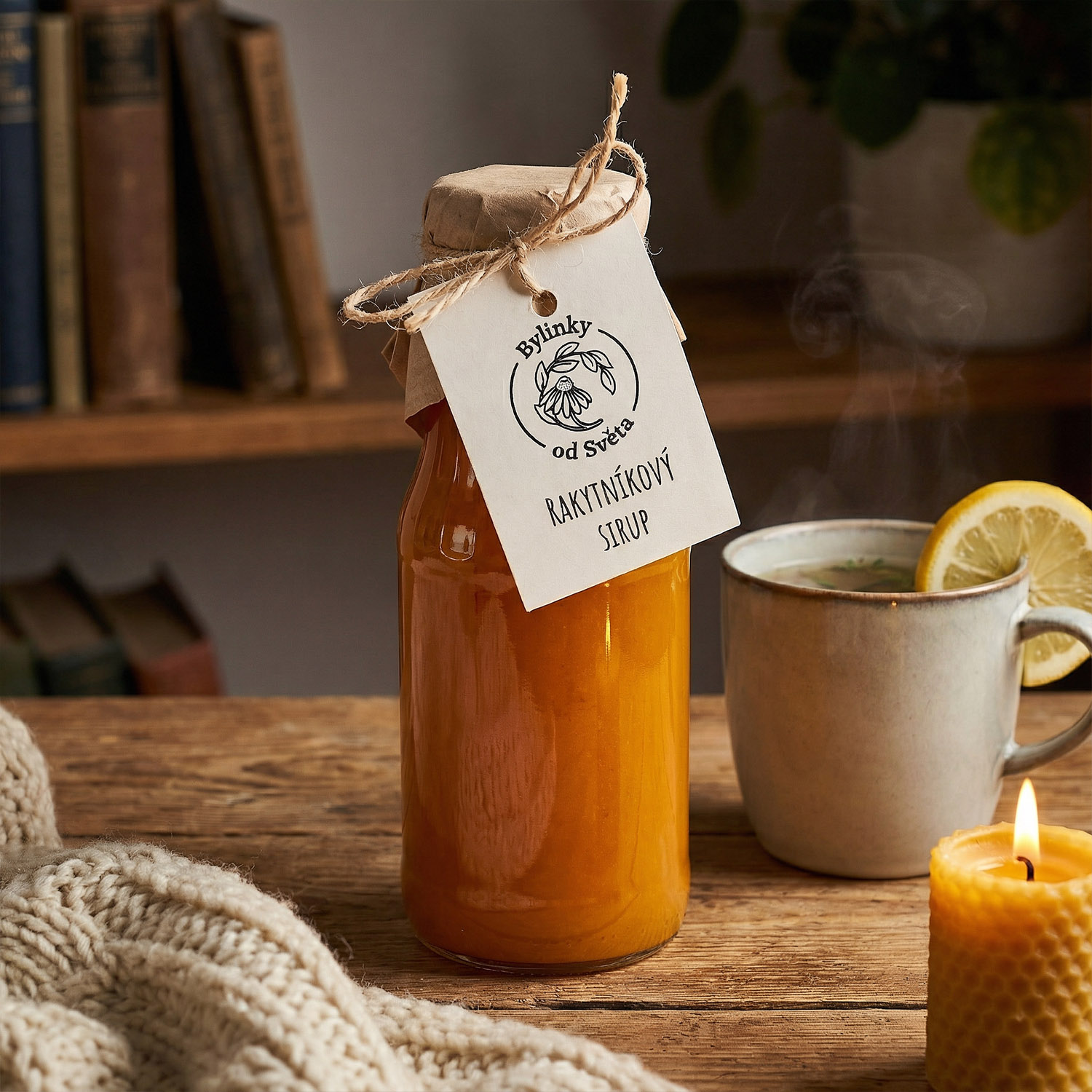 Domácí rakytníková limonáda z rakytníkového sirupu Bylinky od Světa