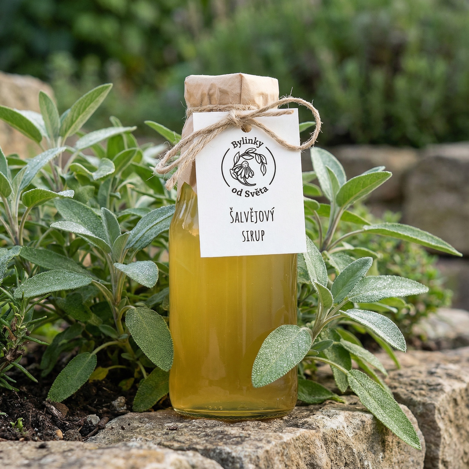 Šalvějový sirup Bylinky od Světa – bylinný sirup ze šalvěje lékařské