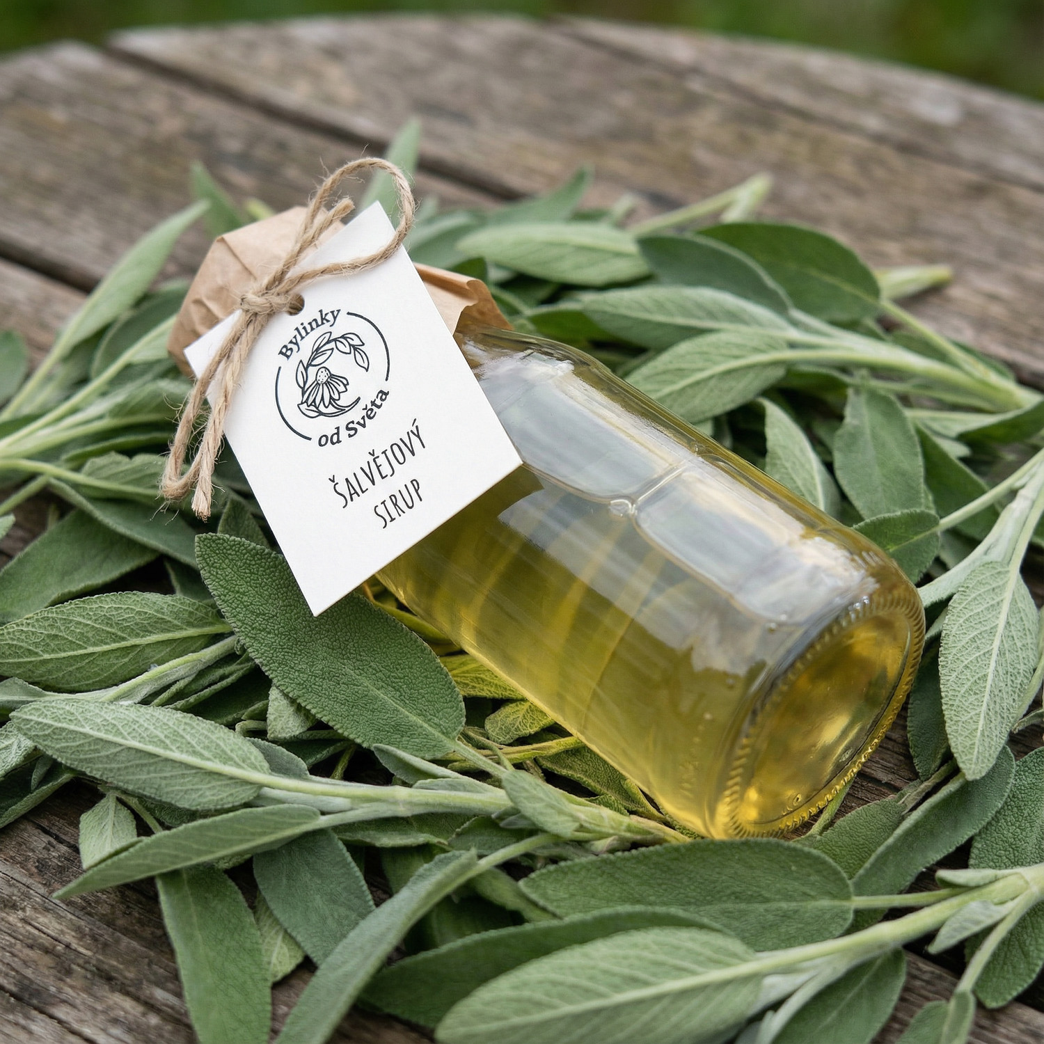 Bylinková limonáda ze šalvějového sirupu Bylinky od Světa