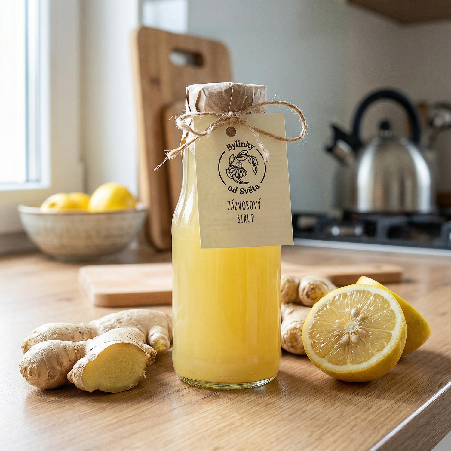 Zázvorový sirup Bylinky od Světa – intenzivní kořeněná chuť