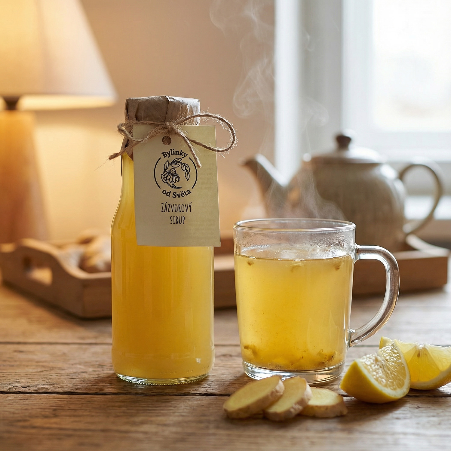 Zázvorová limonáda a horký zázvorový nápoj