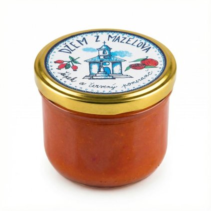 dzem z mazelova sipek s cervenym pomerancem